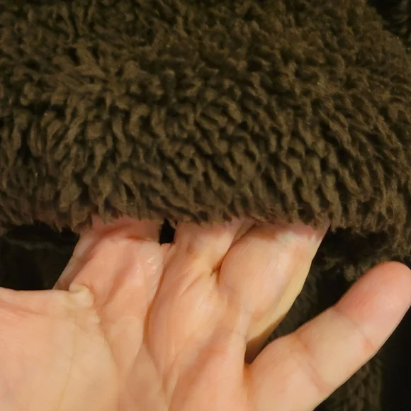 Teddy Bear Fuzzy Jacket Size L - Picture 4 of 5
